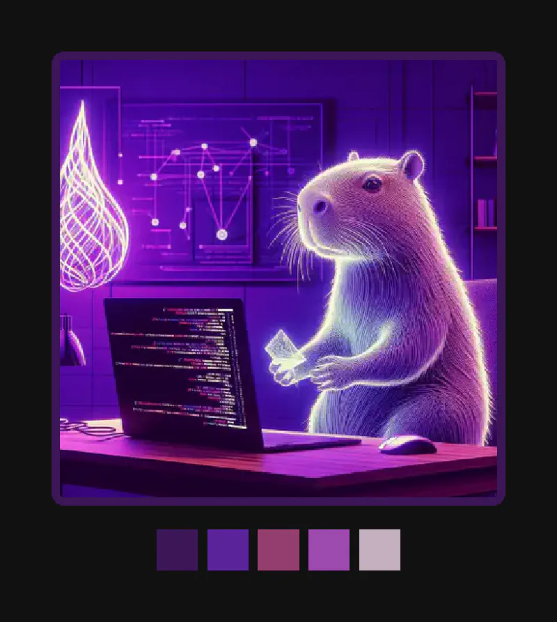 Capybara Coding in Elixir, Dark Mode