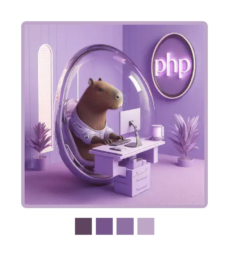Capybara Coding in PHP, Light Mode